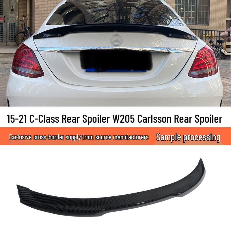 

Compatible with 2015-2021 Mercedes-Benz C-Class W205 Rear Spoiler, Carlsson Style (C180, C200, C300, C63) Unfinished