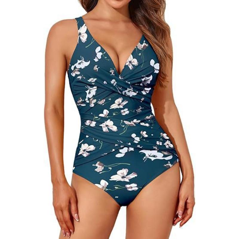 European and American New One-piece Swimsuit Women's High Waist Tight Cross Sexy Backless Swimsuit
