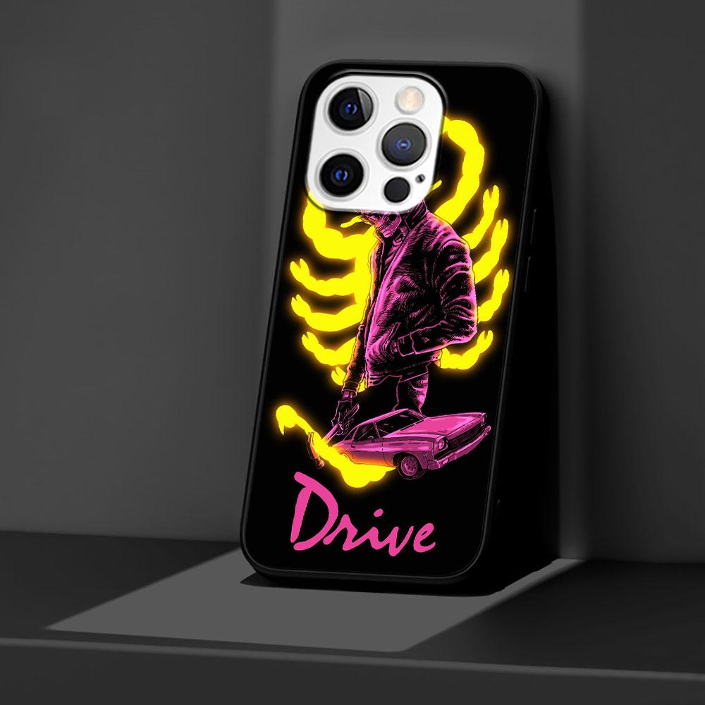 Fahren Sie Ryan Gosling Film Spaß Kunst Hülle für Apple iPhone 14 11 16 Plus X XS 13 12 XR 15 Pro Max Silikon Schwarz Weiche Handyhülle