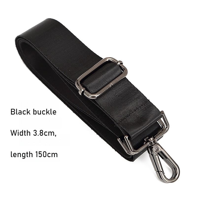 Fashion Black Nylon Shoulder Bag Strap Adjustable Replacement Detachable Belt for Women Men Messenger Bags Handle Handbag Belt