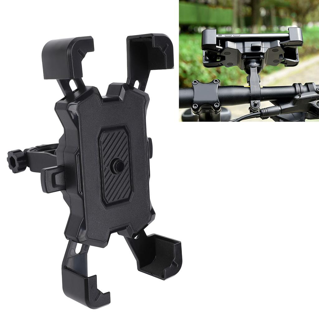 Phone Mount Locking 360 degrees Rotatable Aluminum Alloy Shock Absorbing Phone Holder for Electric Motorcycle Bike