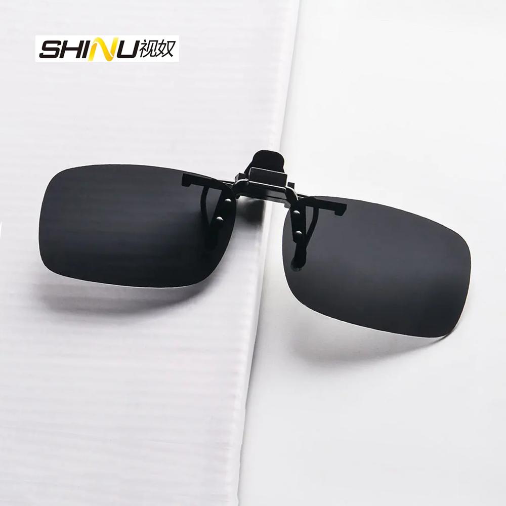 

SHINU Anti Blue Light Clip-On Glass Polarized Sunglasses Orange Lens Bluelight Blocking Yellow Anti-Glare Driver Lens