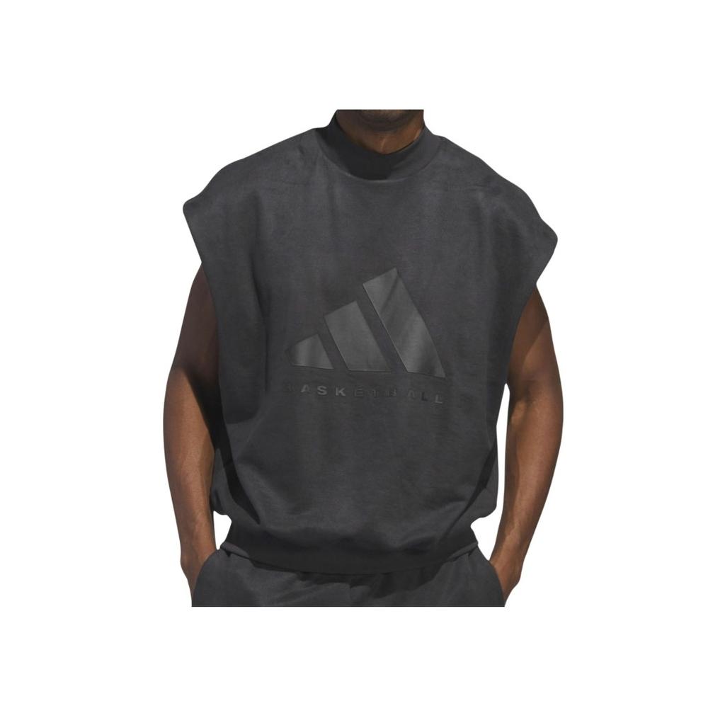 Adidas Chapter 01 Series Basketball Sleeveless Hoodie Unisex Tops Charcoal-Black IN7702
