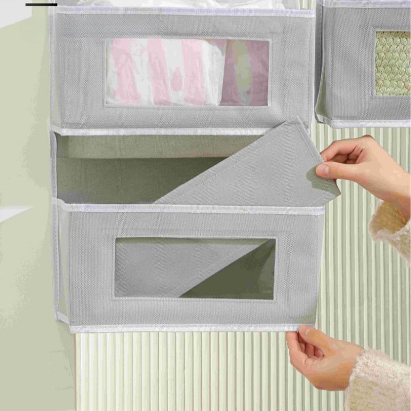 5/4/2-Shelf Hanging Storage Organizer - Behind Door, Anti-Tilt, 5 Large Capacity Pockets, Suitable for Bedroom, Bathroom