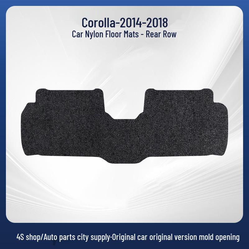 Black Nylon Floor Mats for Toyota Corolla 2014-2018: Durable and Wear-Resistant