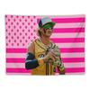 1pc Savannah Bananas Baseball Player Tapestry American Flag Wall Hanging Polyester 2D Print Sport Aesthetic Decor for Bedroom