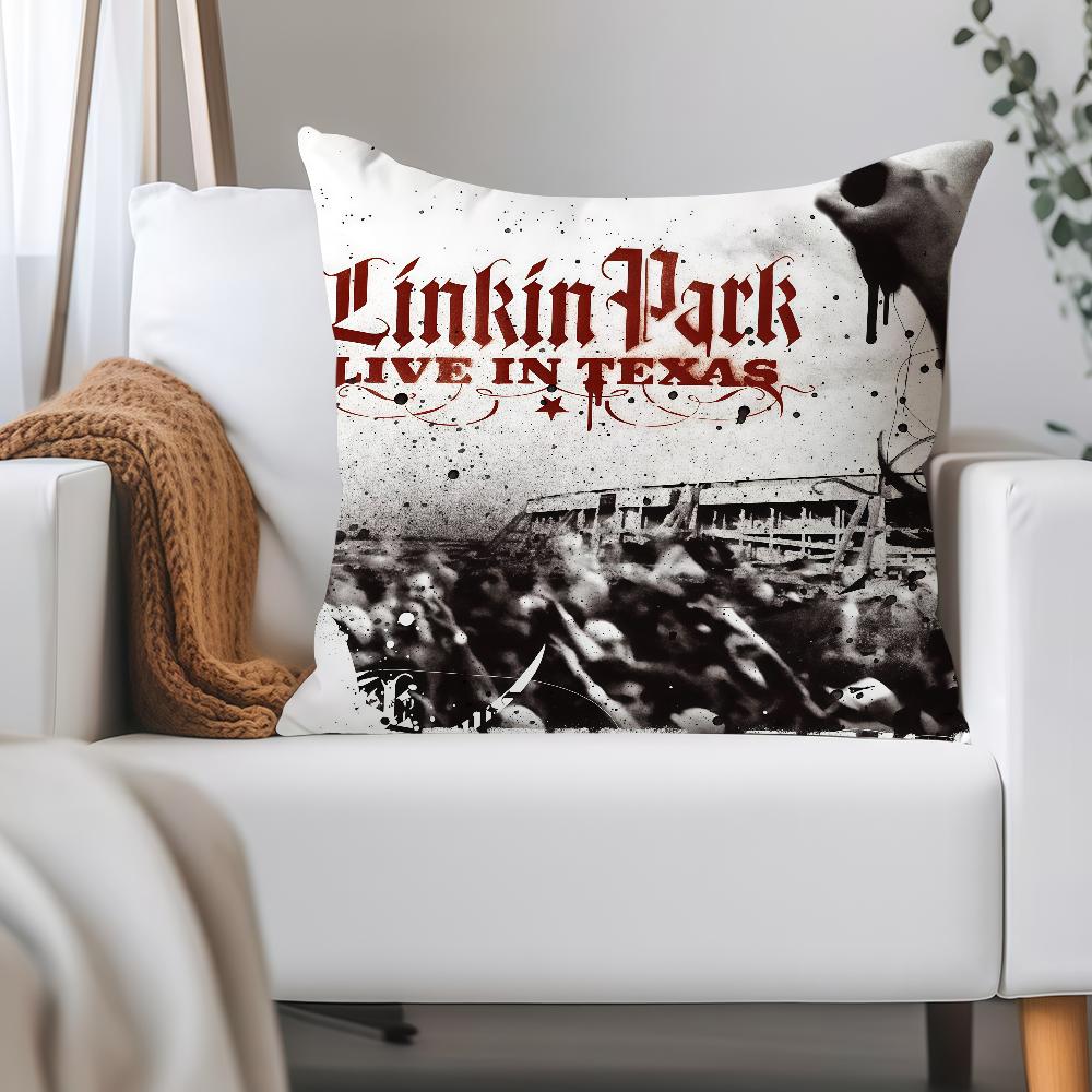 Rock Band L-Linkin P-park Pillow Case Applicable Space For Guest Rooms Interiors Cars Office House Decoration