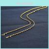 Exquisite 2mm Small Double Wave Necklace Crafted From Pure Brass With 24k Gold Plating Ideal For Women