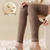 Female Autumn and Winter Warm Non Slip Thin Not Bloated Cashmere Knee Socks