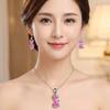 Zinc Zinc Alloy Crystal Pendant Necklace Trendy Cute Cat Jewelry Beautiful Elegant Jewelry Sets  Party