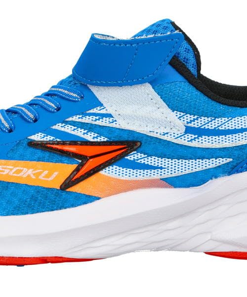 Shunsoku Boys Kids Shoes Athletic Shoes School Shoes Wing Slider WING SLIDER Speed Model Hayabusa Kids Sneakers Sports Day Strap Blue [Shunsoku]