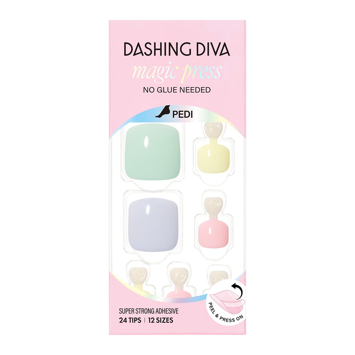 

DASHING DIVA Magic Press Nail/Pedi 62 types Pedi Pastel Candy