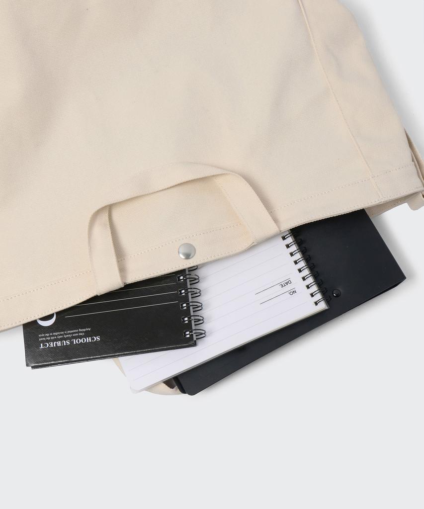 Musinsa Standard Canvas Wide Two-Way Tote Bag [Ivory]