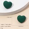 Colorful Heart Stud Earrings - Cute and Fresh Jewelry for Women