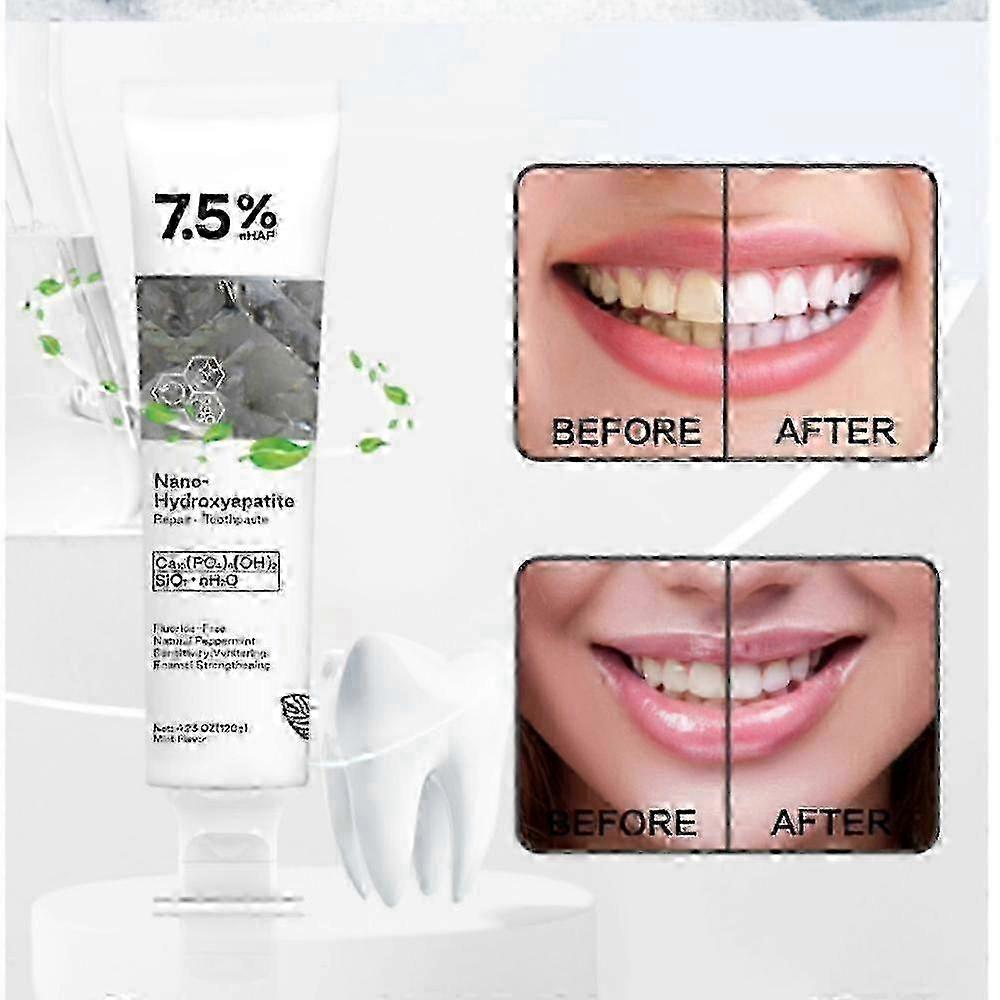 1-3x 7.5% Hap Nano-Hydroxyapatite Toothpaste Remove Deep Clean For Sensitive Teeth 2025
