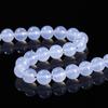 Jingde Jewelry 5A Natural Blue Chalcedony Round Beads: Icy Transparent Blue Agate for Handmade DIY Accessories