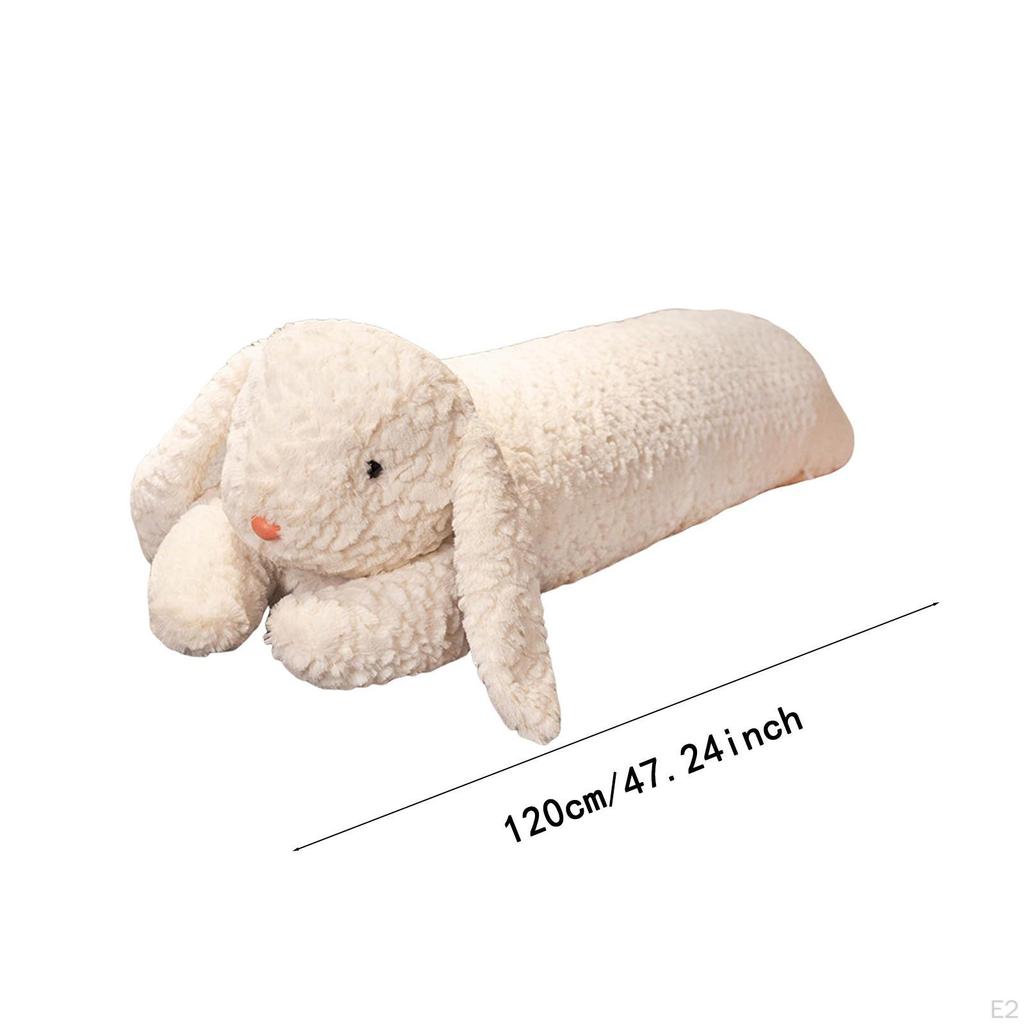Long Animal Plush Toy Throw Pillow Realistic Snuggly Soft Neck and Body