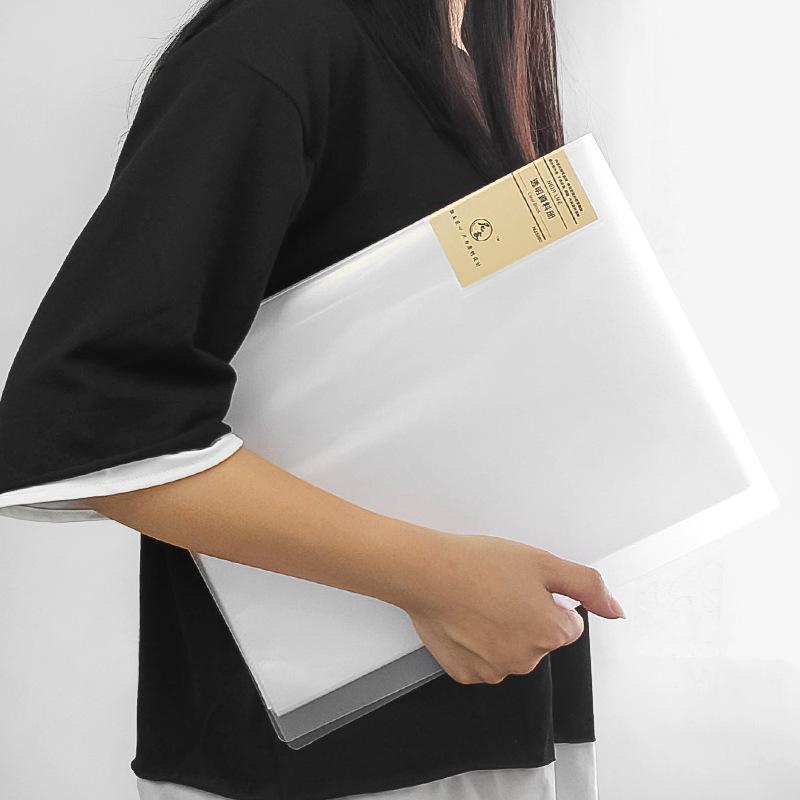 A4 Transparenter Aktenordner mit mehreren Einstecktaschen für Noten und Testbögen