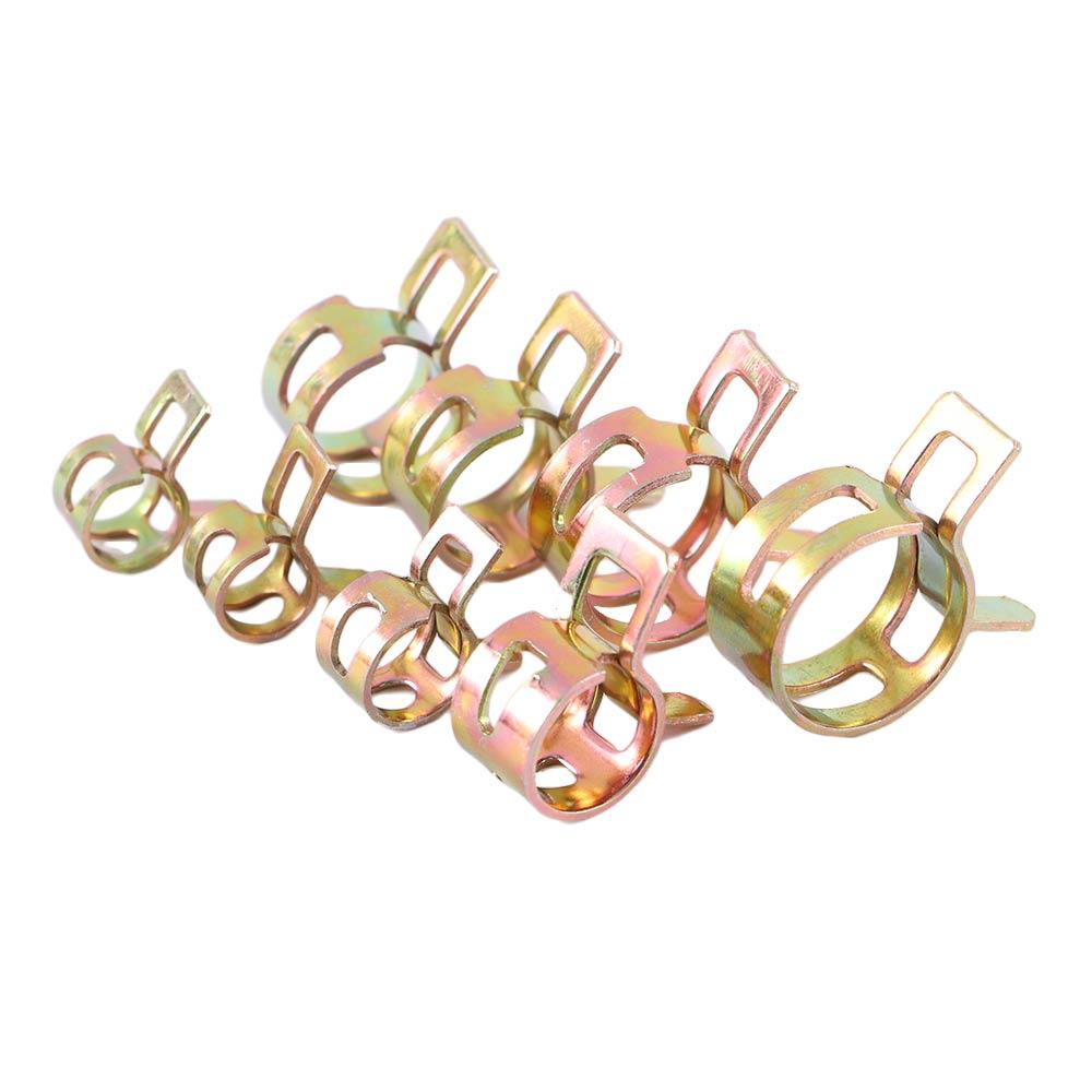 6-15mm Reusable Metal Fastener Spring Band Hose Clips Silicone Pipe Clamp Water Pipe Fuel Line Hose
