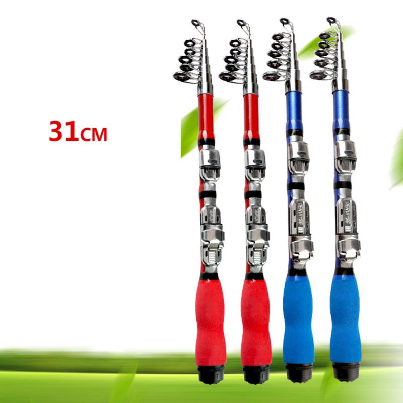 Buy Super Hard Ultra Short Mini Sea Pole Throwing Fishing Rod Fishing