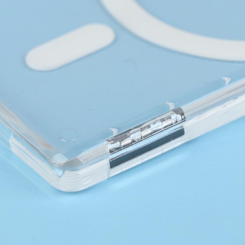 Für Telefon Magsafe Transparente Hülle Magnetischer Ständer Halter Geldbörse 2 Kartenfächer Doppelter Starker Magnet Stoßfeste Handyhülle