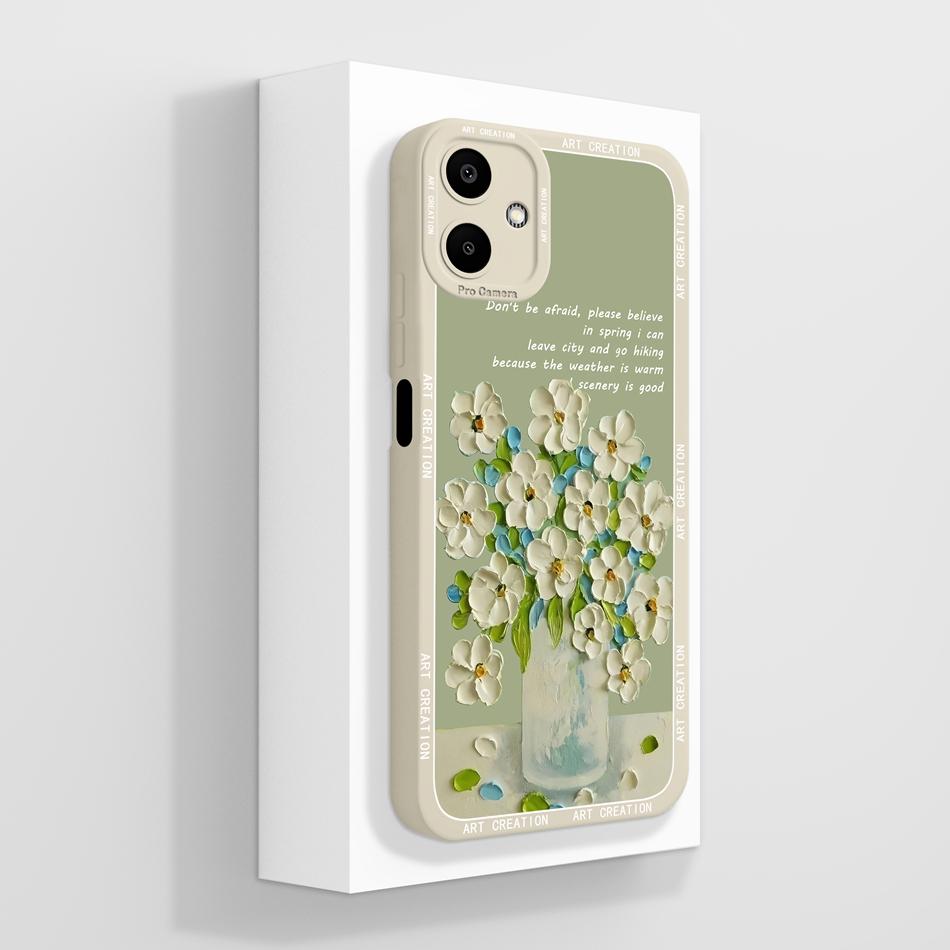 Cute Panda Case For Samsung Galaxy A06 4G 5G Soft Liquid Silicone Phone Bag For Samsung A 06 Back Cover Camera Protection Bumper