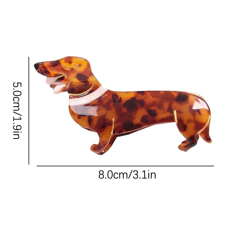 1Pcs Cute Cartoon Dog Hair Clips Acrylic Hair Clips For Women Girls Pins Hair Accessories Hair Grips Acetate Headwear Party Gift