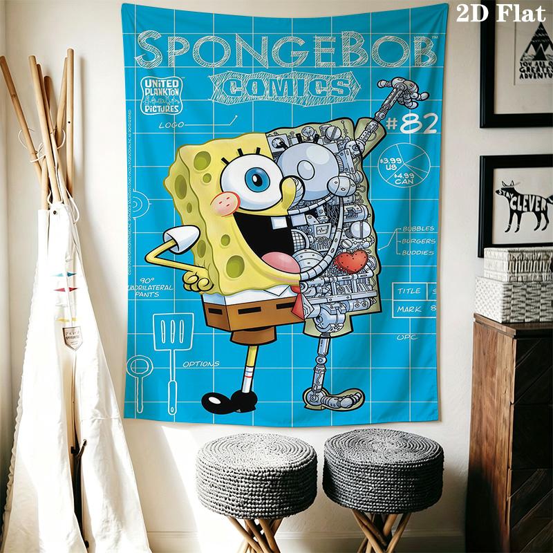 Spongebob Comics Ride 'Em Horsiepants Bedding 1 Duvet Cover 2 Pillowcase Without Core Bedding Set Soft And Comfortable