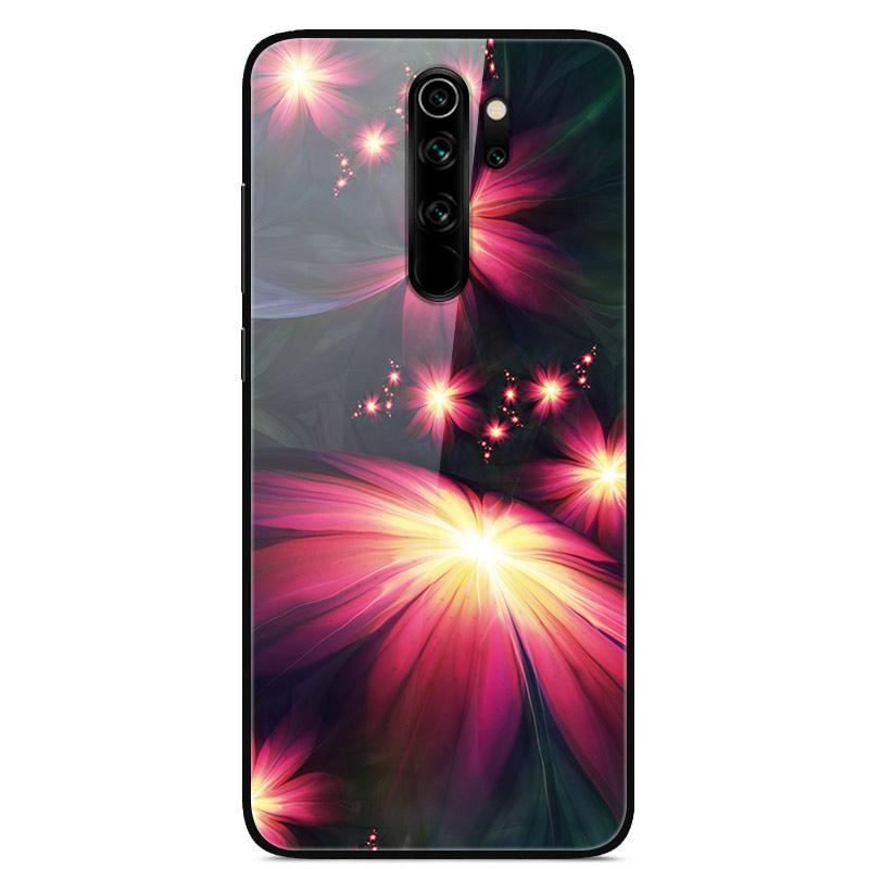 For Xiaomi Redmi Note 8 Pro Case Tempered Glass Fashion Lovely Phone Cases for Redmi Note 8 8T Note8 8Pro Back Cover Funda Coque