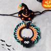 Breathable Halloween Pets Costumes Pumpkin Clothes Halloween Cat Headgear Cartoon Ghost Cat Woven Hat Bib Pet Accessories