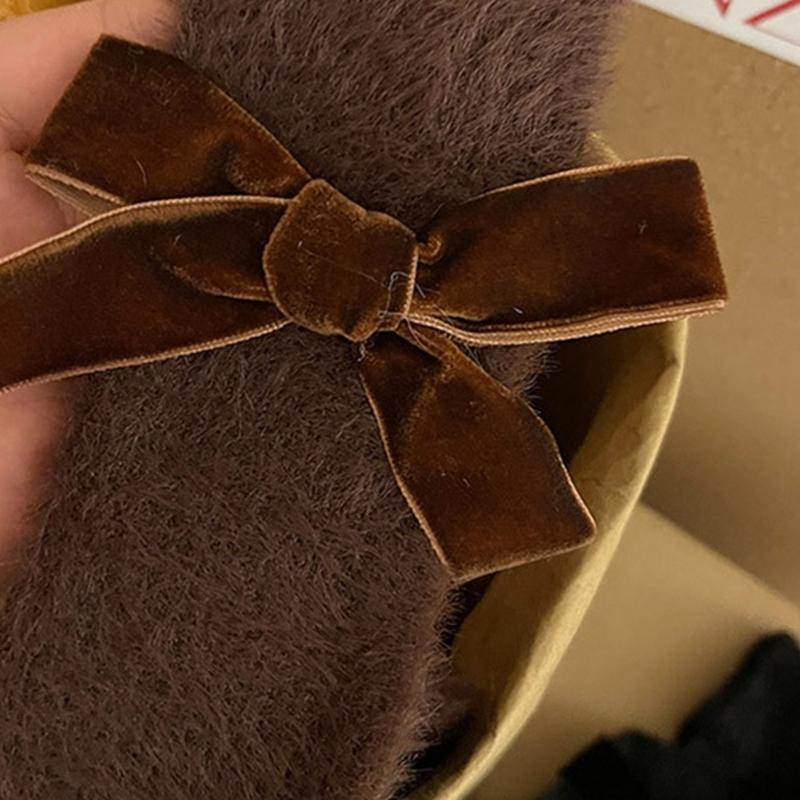 Cute Bowknot Socks for Women Middle Tube Sock Stylish Princess Dress Socks with Delicate Detail