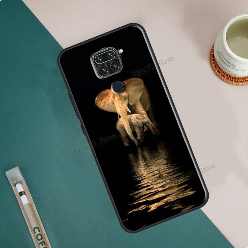 Baby Elephant Moon Phone Case For Xiaomi Redmi Note 11 10 8 9 Pro 8T 9S 10S Coque For Redmi 10 9 9C 9A 9T