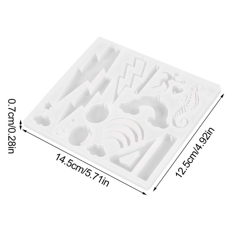 DIY Kristall Epoxy Form Blitz Regenbogen Seepferdchen Silikonform Harzform Schmuck Backwerkzeuge Für Tischdekoration