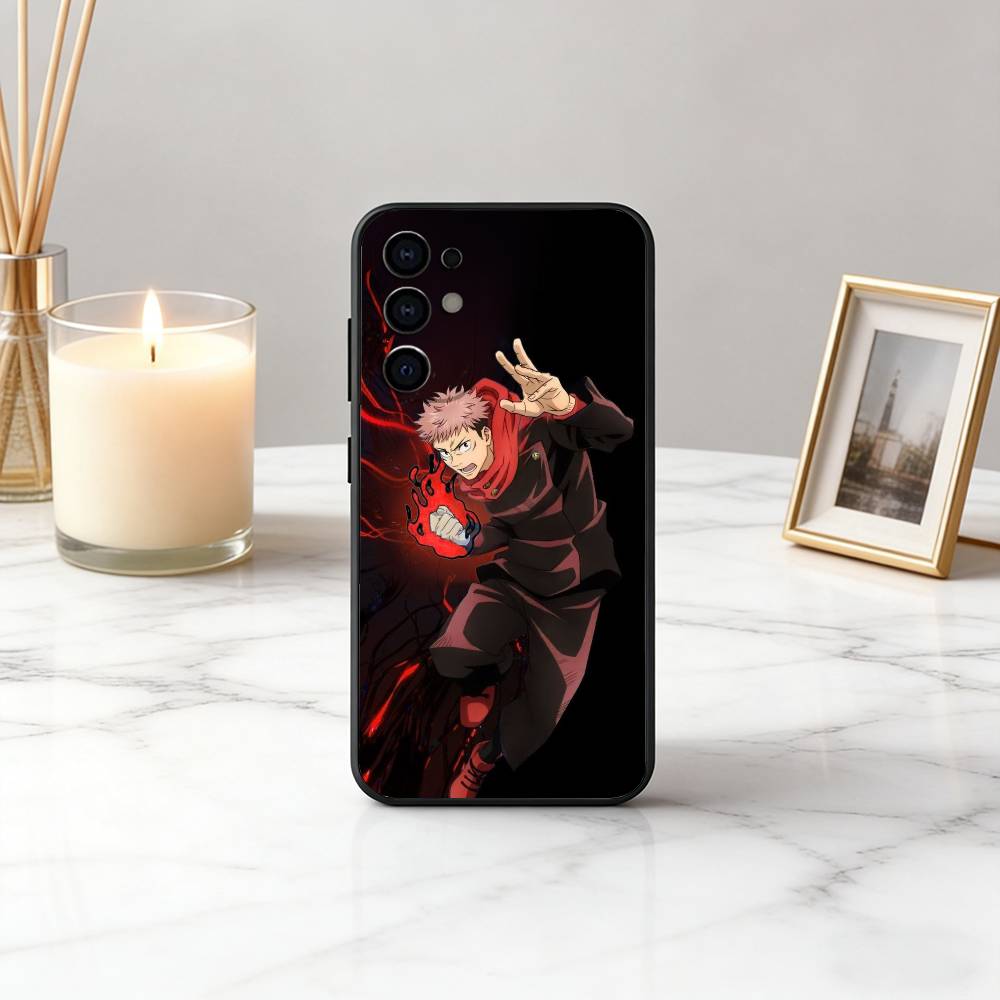 

Jujut-su Y-Yuji I-Itadori-YI K-Kaisen Phone Case Black Silicone Soft For Samsung S25,S24,S21,S22,S23,S30,Ultra,S20,Plus,Fe,Lite Samsung S26ULTRA