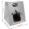 Multi-functional Pet Bed Felt Puppy Cat Washable Collapsible Cat Bed House Outdoor Pet Bag Breathable Mesh Four Seasons