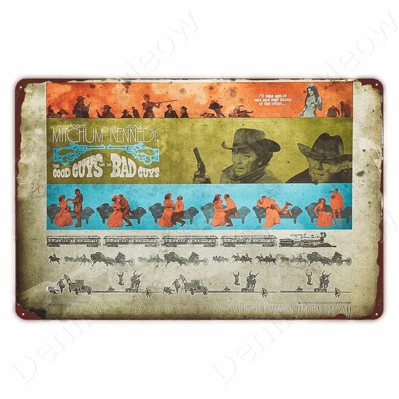 Retro Metal Cinema Movie Poster Vintage Metal Sign Wall Art Decor Aesthetic Living Room Decoration