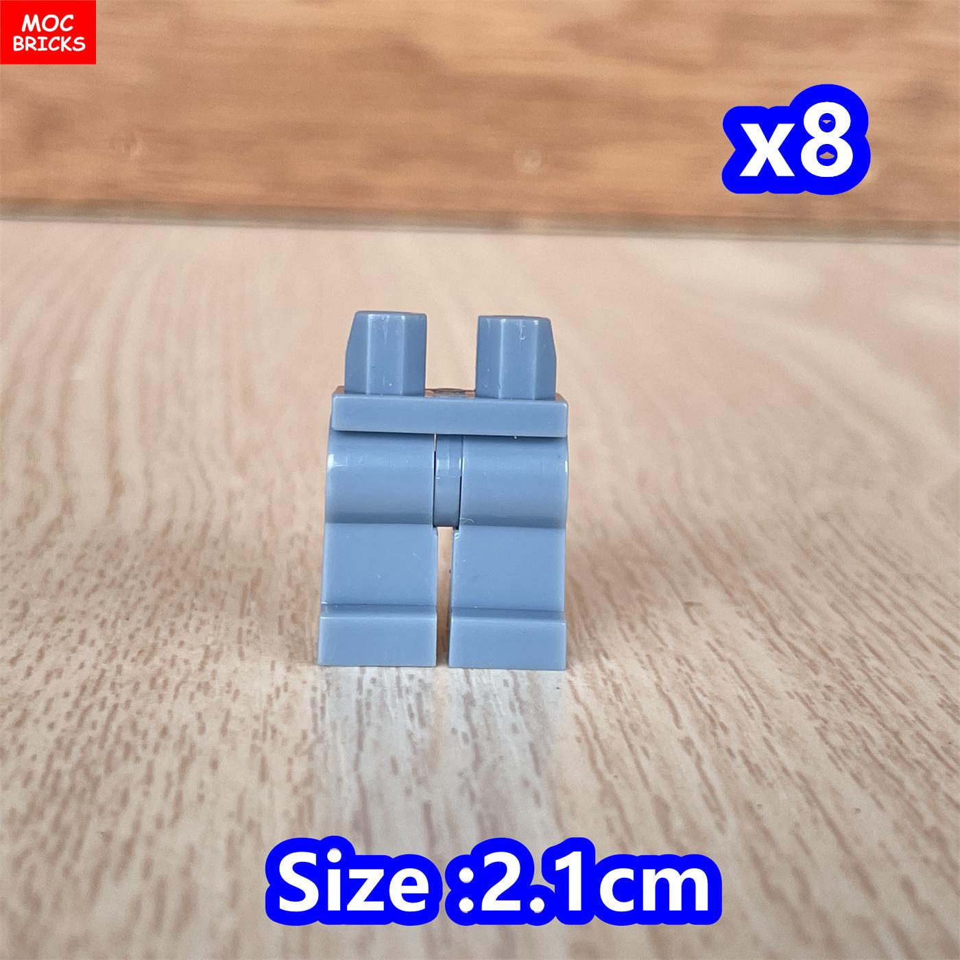 

Non-Toxic 8Pcs/Lot Moc Bricks Blank Pants Legs Body Wear Figure Accessory Assembled Building Blocks Toy Kids Plastic Dolls