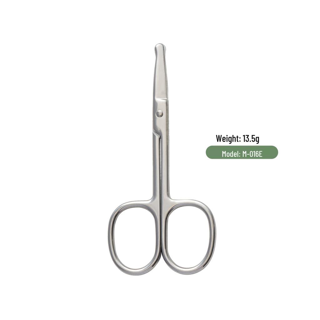 Stainless Steel Dual-Tip Trimmer Scissors for Eyebrows, Eyelashes, and Nose Hair