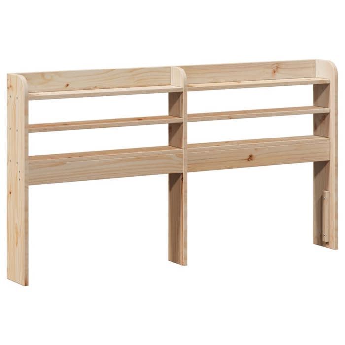 VidaXL Tête de lit avec étagères 160 cm bois massif de pin, tête de lit en bois, tête de lit avec rangement, tête de lit sur 850944