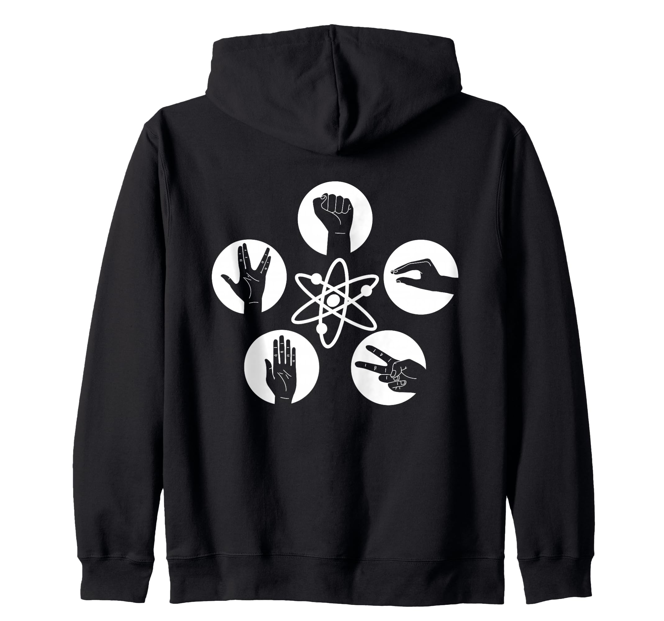 Big Bang Theory Logo Rock Lizard Spock Zip Hoodie