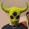 Halloween Cosplay Horn Balaclava Hats Balaclava Winter Knitted Hats Headgear