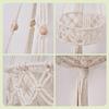 Weaving Storage Basket Suspended Basket Tassel Decoration Hanging Basket Home Vegetable Fruit Plant Wall Hanging