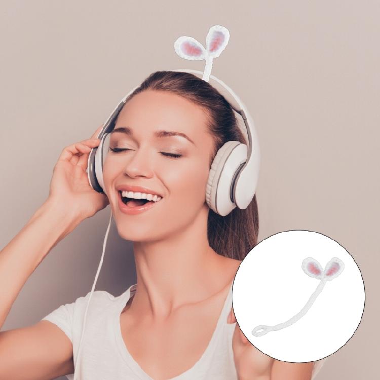 Creative Knitted Crochet Leaf Sprout Data Cable Straps Cute Headphone Accessory