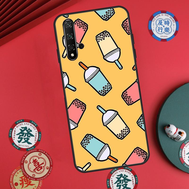 Boba Milk Tea For Huawei Nova 11 Pro 9 10 SE Y60 Y70 Y90 Y61 Y91 Y72 Y73 12i 11i 8i P20 P30 P40 Lite Case
