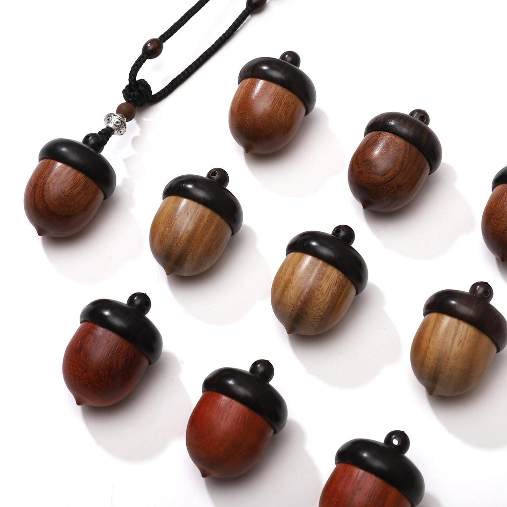 21x31mm Sandalwood Pinecone Pendant For DIY Necklace Accessories