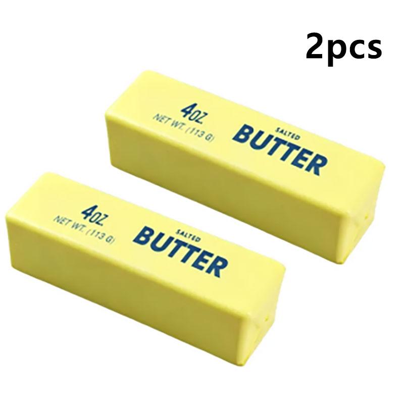 Juguetes Blandos Fidget con Forma de Barra de Mantequilla Palo de Queso Elástico Juguete Divertido para Apretar Broma Juego para Aliviar el Estrés y la Ansiedad