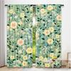 Set Of 2 Vintage William Morris Curtains Original Design Flower Green Leaf Home Decoration Living Room Bedroom Curtain Polyester Ideal For Great