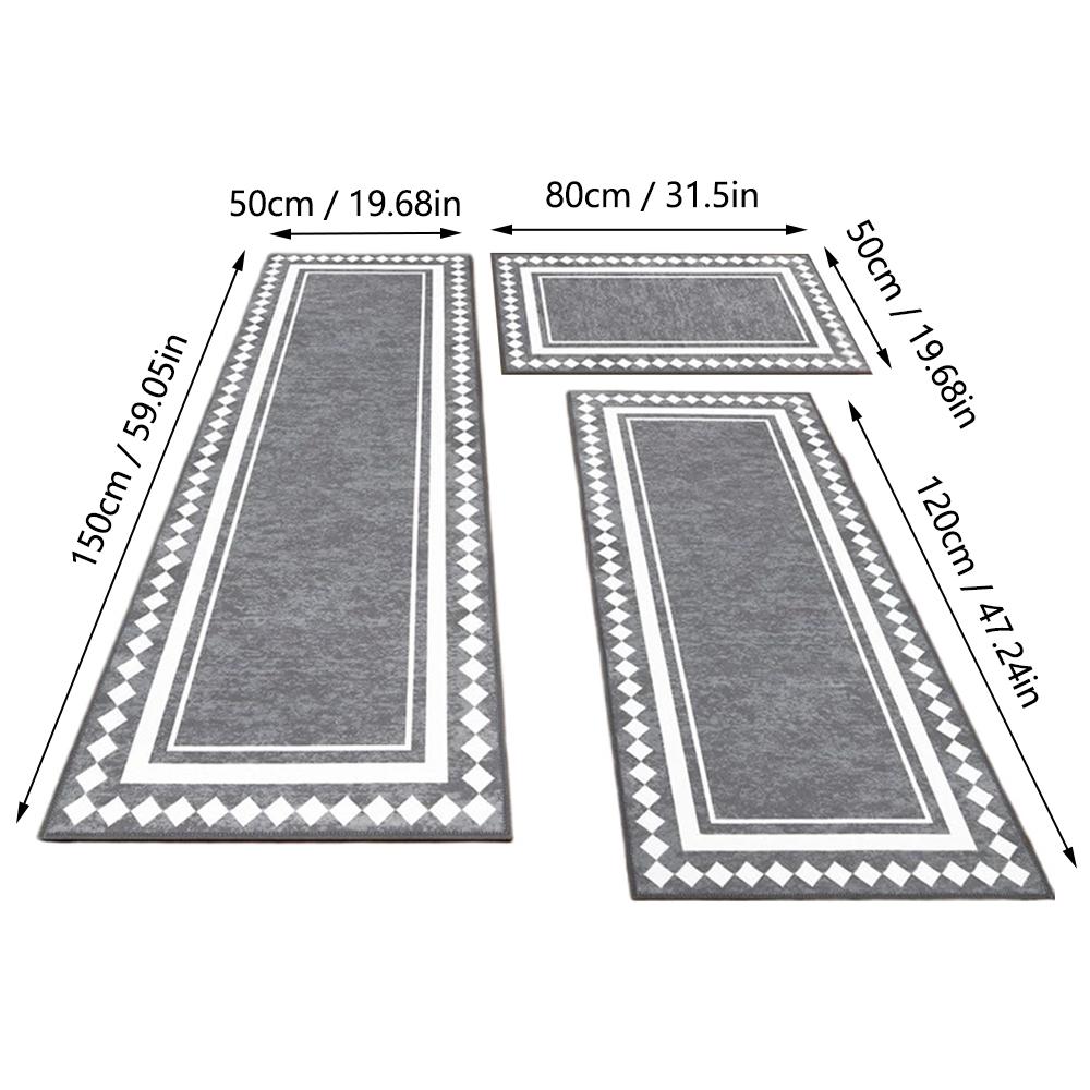 Non-slip Kitchen Carpets Anti Slip Bathroom Balcony Entrance Doormat Home DecorRoom Sofa Table Large Area Carpet Easy To Clean