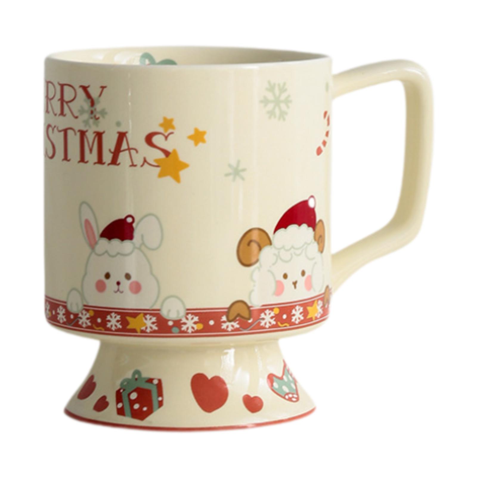 

Керамічна кавова чашка з різдвяною тематикою для чаю та святкових подарунків Reindeer and Tree