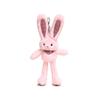 Cute Long Ear Plaid Rabbit Plush Doll Toy Pendant For Gifts And Decor